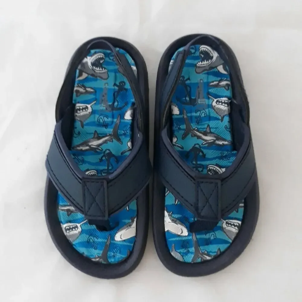 Capelli kids shark sandals
